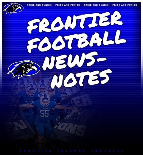 Frontier Football News and Notes